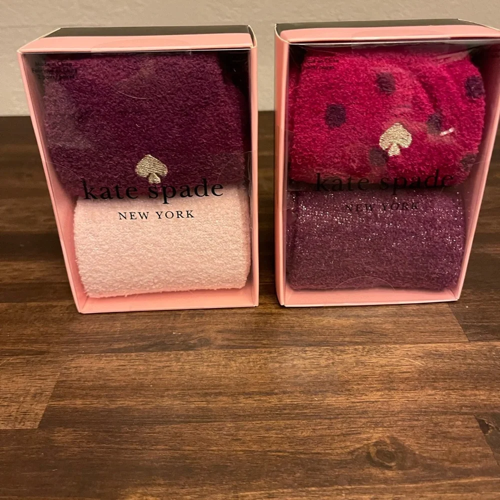 Kate Spade new‎ 4 pair cozy long socks in boxes